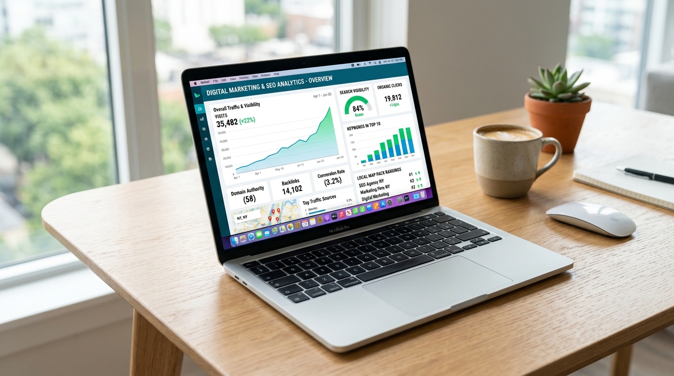 Hamerkop Dalli Consulting digital marketing and SEO analytics dashboard